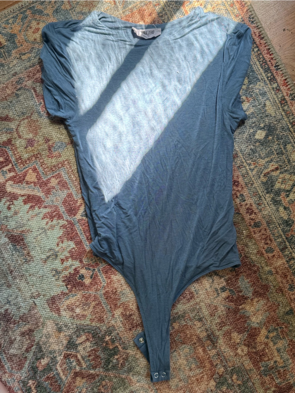 Double Zero Blue Short Sleeve Bodysuit